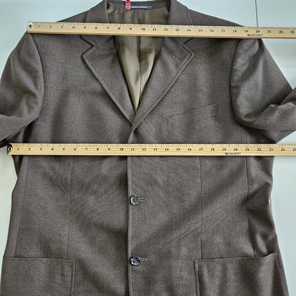 Ermenegildo Zegna Suit Blazer Trousers Men 56R  Soft Line Olive Wool Spain FLAW - Picture 5 of 16